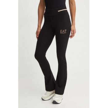 EA7 Emporio Armani pantaloni de trening culoarea negru, cu imprimeu, TJ01Z.8NTP68