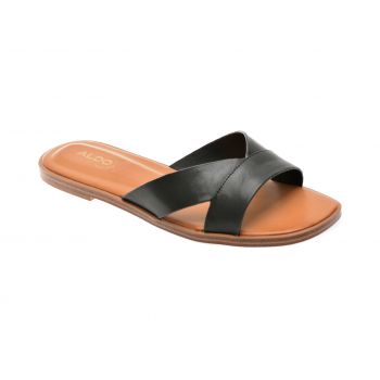 Papuci casual ALDO negre, 13773234, din piele naturala