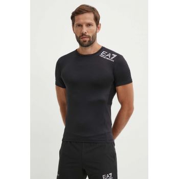 EA7 Emporio Armani tricou de antrenament culoarea negru, modelator, PJ3UZ.8NPT12