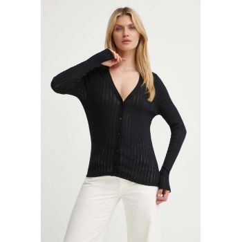 Marc O'Polo cardigan din bumbac culoarea negru, light, M06202752433