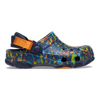 Saboti Crocs Classic All-Terrain Terrazzo Clog Kids Albastru - Navy/Multi