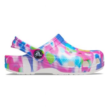 Saboti Crocs Classic Classic Solarized Clog Kids Multicolor - Pink/White