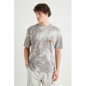 Tricou cu imprimeu tie-dye