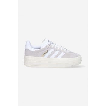 adidas Originals sneakers din piele întoarsă Gazelle Bold W culoarea gri, HQ6893 HQ6893-grey