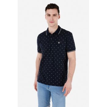 Tricou polo din bumbac cu model