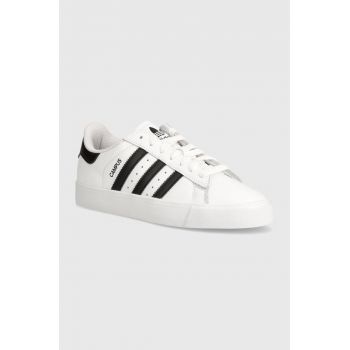 adidas Originals sneakers din piele Campus Vulc culoarea alb, JI1918