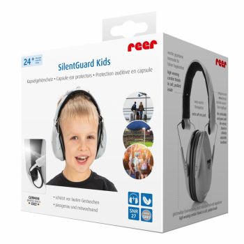 Casti antifonice pentru copii Reer SNR 27 SilentGuard Kids gri