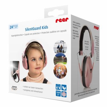 Casti antifonice pentru copii Reer SNR 27 SilentGuard Kids roz