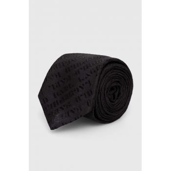 Karl Lagerfeld cravata de matase culoarea negru, 543180.805100