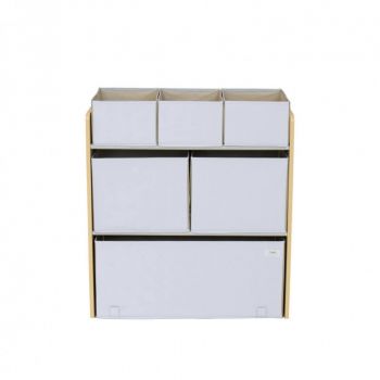 Organizator din material reciclat pentru jucarii Gri 3 Sprouts