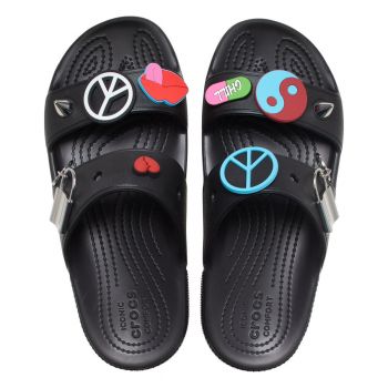 Papuci Classic Create Your Peace Sandal​ Negru - Black