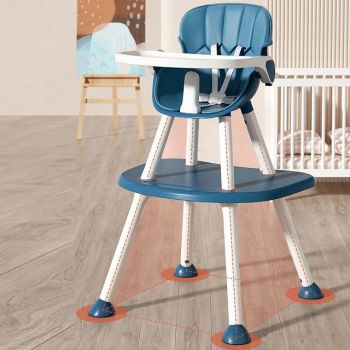 Scaun de masa multifunctional 4 in 1 Little Mom Blue