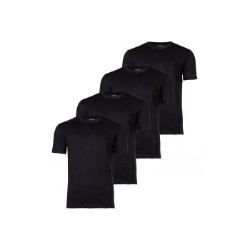 Set de tricouri cu decolteu rotund - 4 piese
