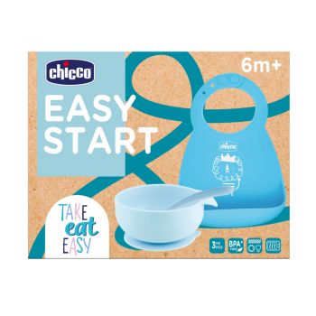 Set diversificare copii Chicco Easy Start 6 luni+ bleu