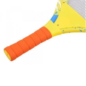 Set rachete badminton cu lumini LED si minge cu fluturas Colorful