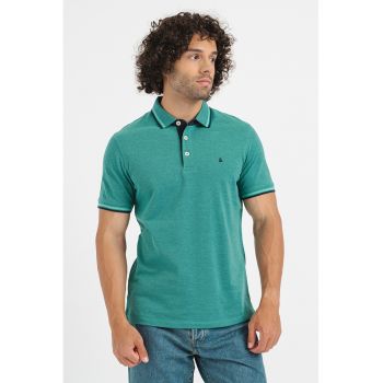 Tricou polo slim fit de bumbac organic Paulos ieftin