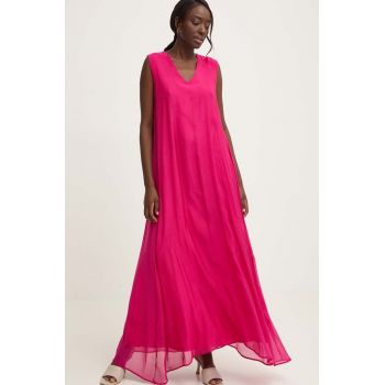 Answear Lab rochie culoarea roz, maxi, evazati