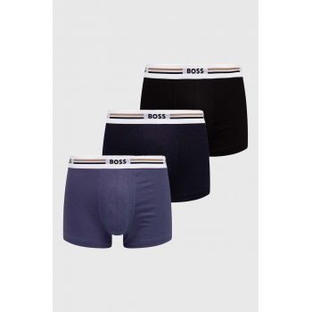 BOSS boxeri 3-pack barbati, culoarea negru, 50492200