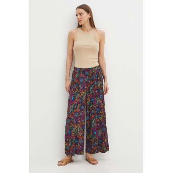 Medicine pantaloni femei, fason culottes, high waist