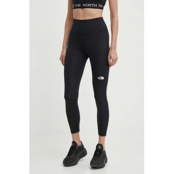 The North Face leggins sport Flex femei, culoarea negru, neted, NF0A87JQJK31