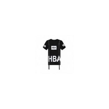 Tricou Barbati, Zamo®, HBA XRAY, cu Imprimeu Schelet Radiografie, Model Lung cu Fermoare, Negru, Marimea M