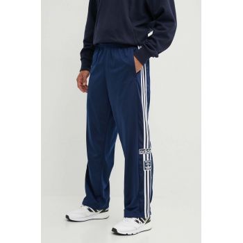 adidas Originals pantaloni de trening Adibreak culoarea albastru marin, cu imprimeu, IY9922