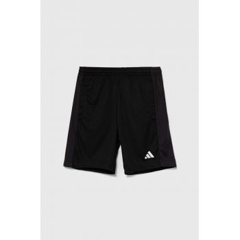 adidas pantaloni scurti copii J TR-ES SH culoarea negru, neted, talie reglabila, IV9578