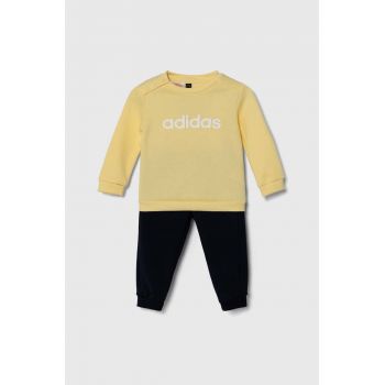 adidas trening copii I LIN FLOG culoarea galben, IZ4970