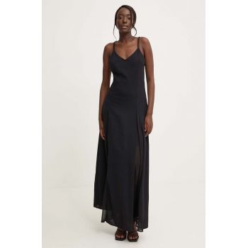 Answear Lab rochie culoarea negru, maxi, evazati