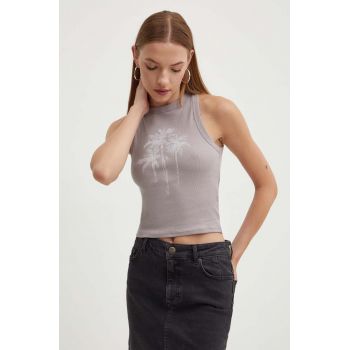 Hollister Co. top femei, culoarea violet