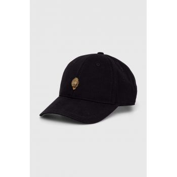 Kurt Geiger London șapcă de baseball din bumbac KENSINGTON CAP culoarea negru, cu imprimeu, 2094300499