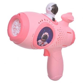 Pistol de jucarie electric de facut baloane de sapun Space Gun Bubbles (Culoare produse: roz)