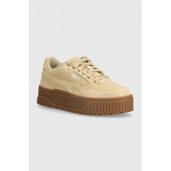 Puma sneakers din piele intoarsă Karmen II Idol SD culoarea bej, 397462