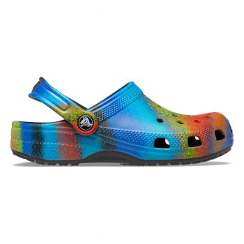 Saboti Crocs Classic Spray Dye Clog Kids Multicolor - Black/Multi