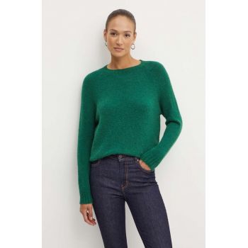 Weekend Max Mara pulover din amestec de lana femei, culoarea verde, 2425366111600