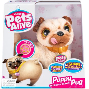 Jucarie Pets Alive Booty Shaking Pups - Pug, cuddly toy