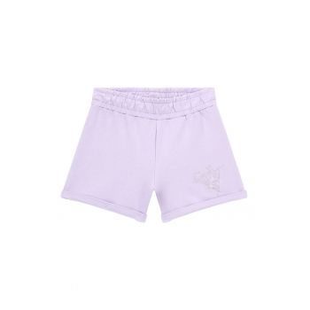 GUESS - Pantaloni scurti de bumbac su strasuri