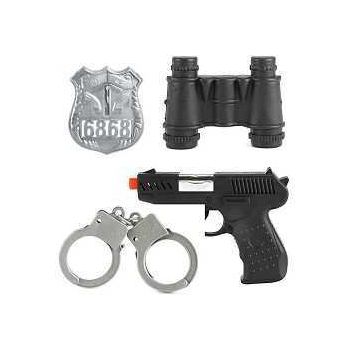 Set Politie SWAT 4 Piese Cu Pistol Si Catuse TT14150A