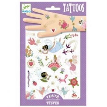 Set Tatuaje Temporare Zane si Flori pentru Copii Non Alergice  Multicolor