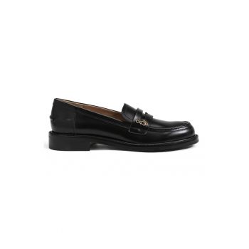 Pantofi loafer uni de piele ecologica Colin