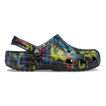 Saboti Crocs Classic Tie-Dye Graphic Clog Multicolor - Turq Tonic/Multi