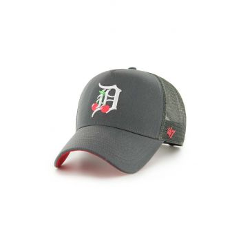 47 brand șapcă de baseball din bumbac MLB Detroit Tigers culoarea gri, cu imprimeu, B-ICNDT09CTP-CC