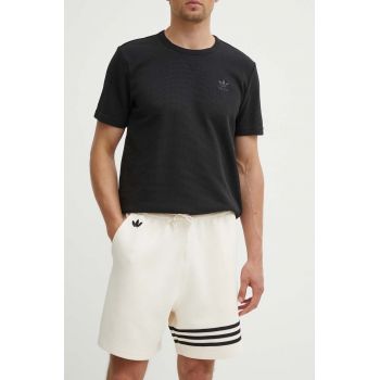 adidas Originals pantaloni scurti barbati, culoarea bej, JF9148