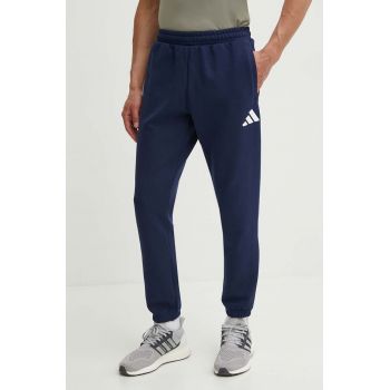 adidas Performance pantaloni de trening Polska culoarea albastru marin, cu imprimeu, JF6683