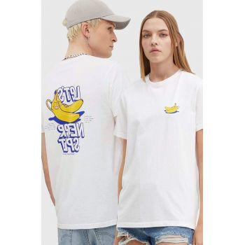Kaotiko tricou din bumbac culoarea alb, cu imprimeu, AO058-01-G002