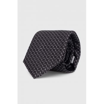 Michael Kors cravata de matase culoarea negru