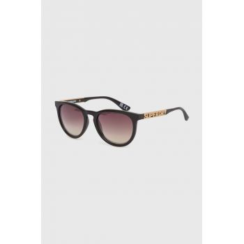 Superdry ochelari de soare femei, culoarea maro ieftini