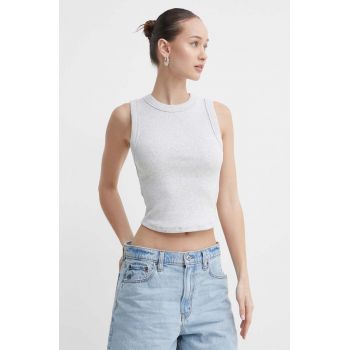 Abercrombie & Fitch top 4-pack femei, culoarea alb