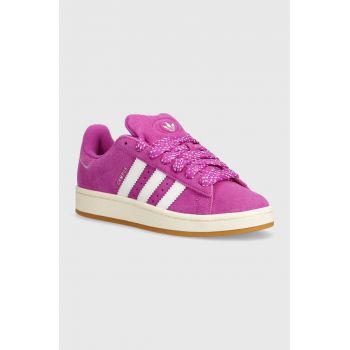 adidas Originals sneakers din piele intoarsă Campus 00s culoarea violet, IF9616