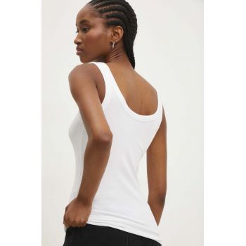 Answear Lab top femei, culoarea alb